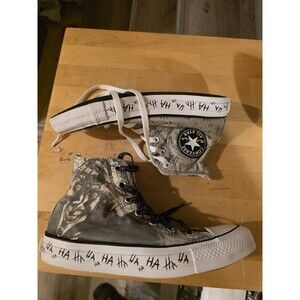 CONVERSE Batman Joker Chuck Taylor M S5 W.S7Gray Lace High Tops Sneakers Shoes